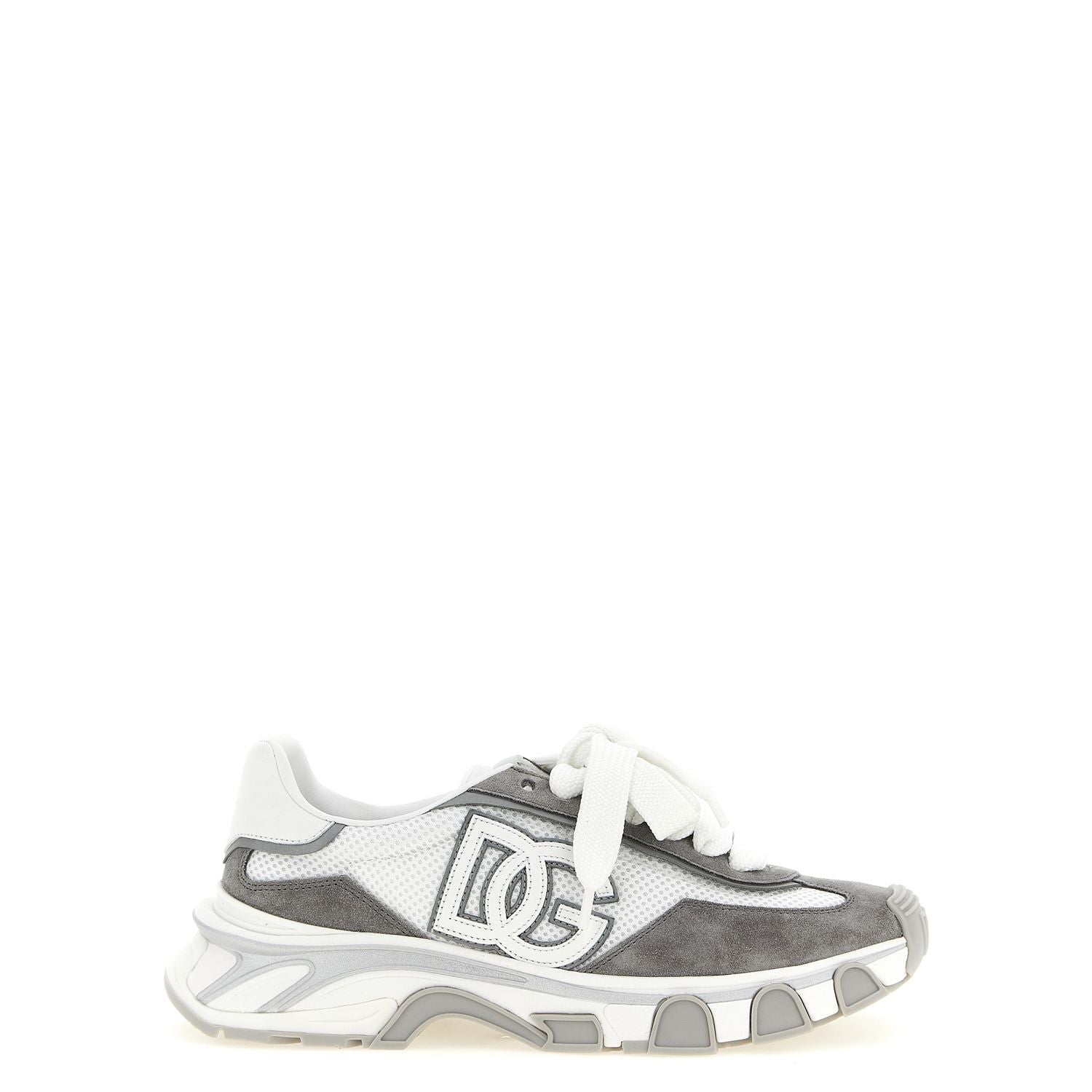 Dolce & Gabbana Gray Polyester Athletic Sneakers