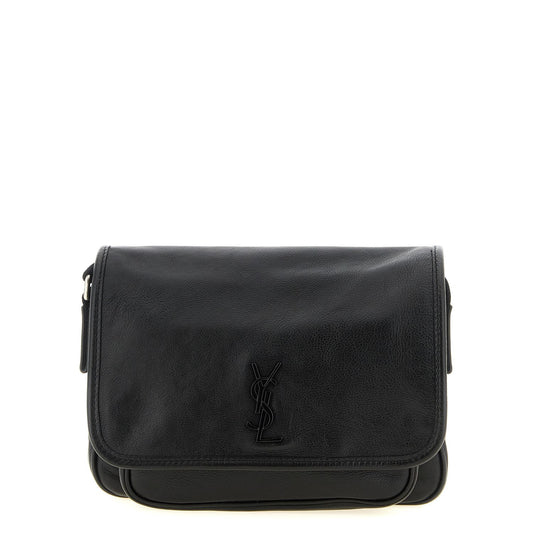 Saint Laurent Black Calfskin Crossbody Bag