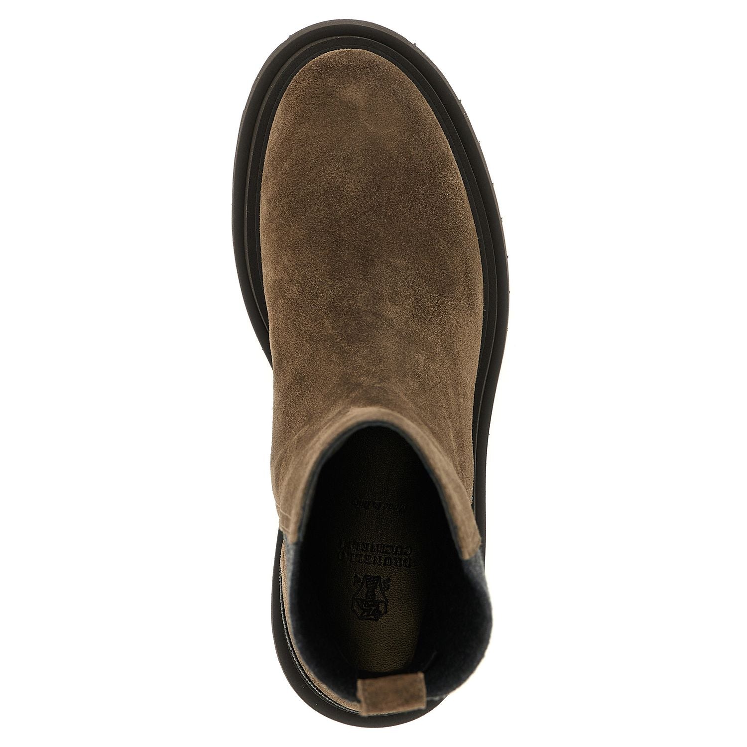 Brunello Cucinelli Brown Calfskin Ankle Boots