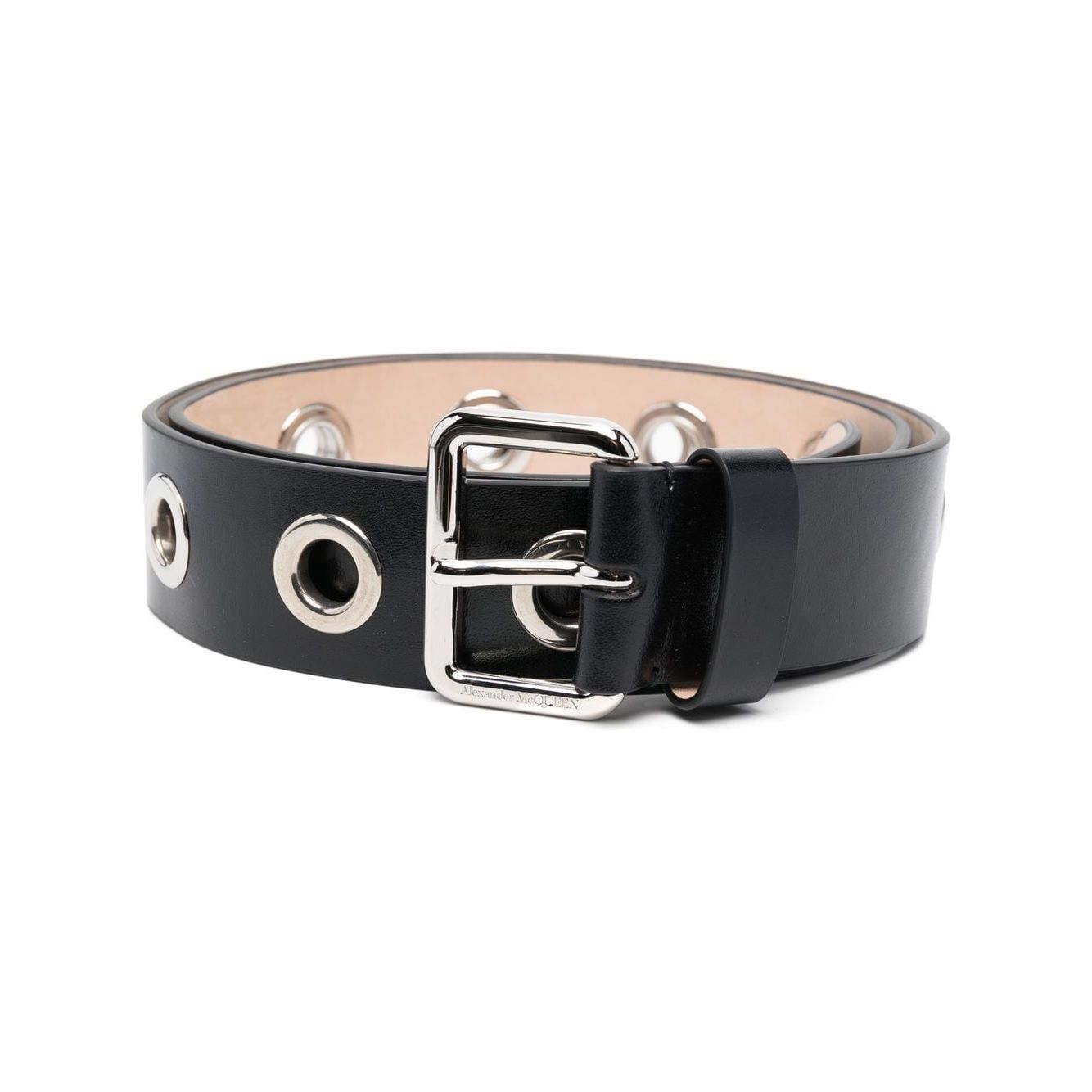 Alexander McQueen Eyelets leather belt