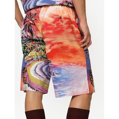 Dolce & Gabbana graphic-print bermuda shorts