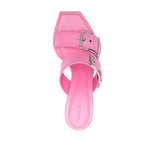 Alexander McQueen 100mm Buckle Leather Sandals