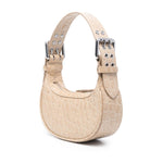 By Far Pre By Far mini Soho crocodile-embossed shoulder bag