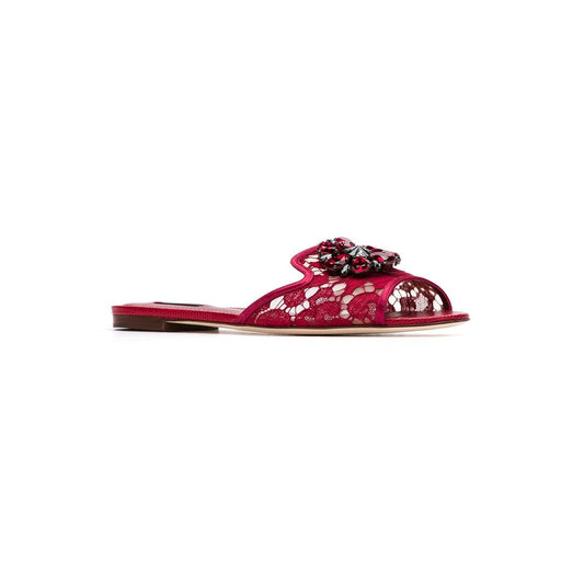 Dolce & Gabbana Rainbow Lace brooch-detail sandals