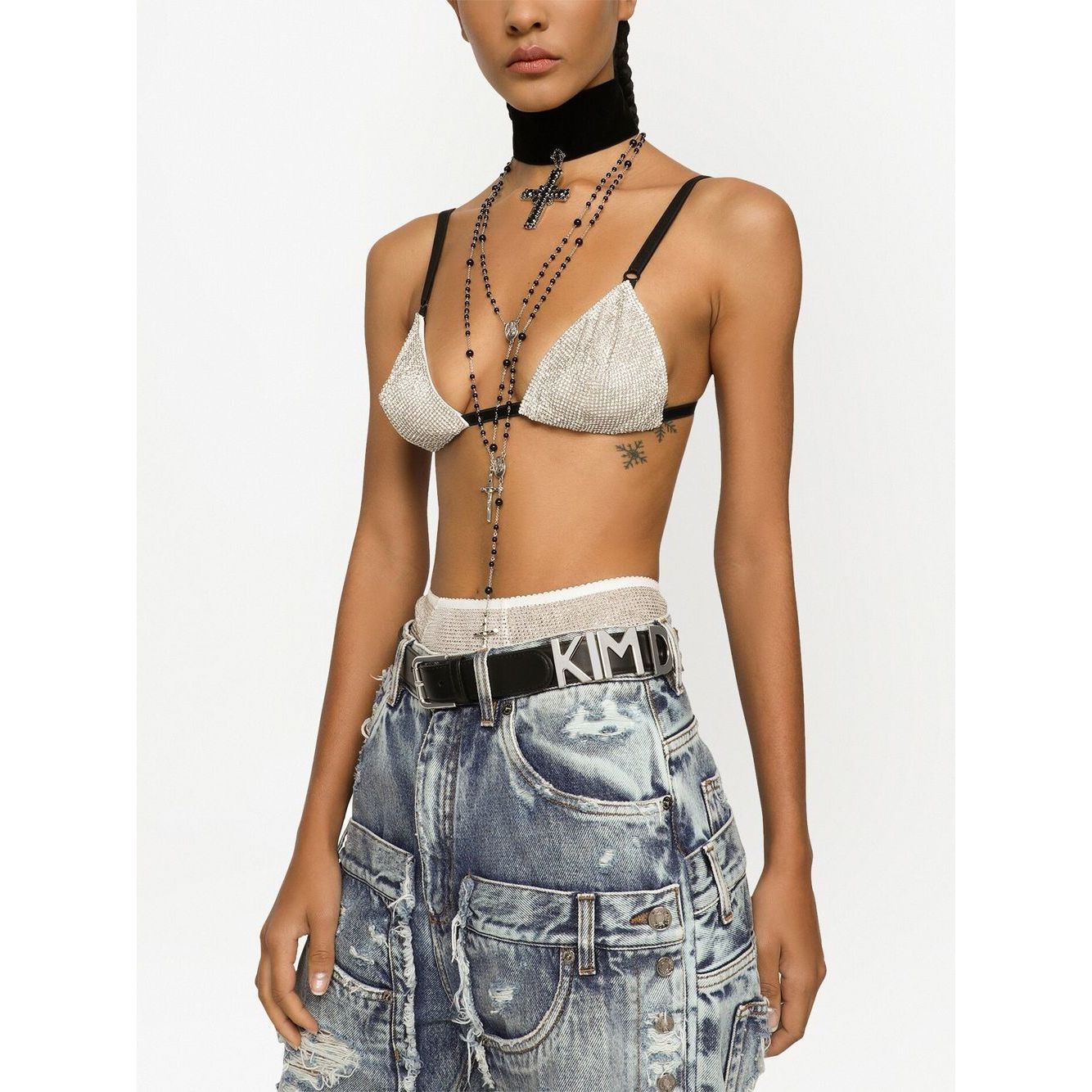 Dolce & Gabbana  logo-lettering Leather Belt