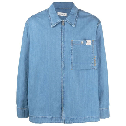 Lanvin Shirts Clear Blue
