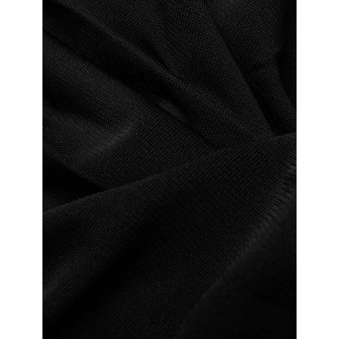 Saint Laurent semi-sheer one-sleeve long dress