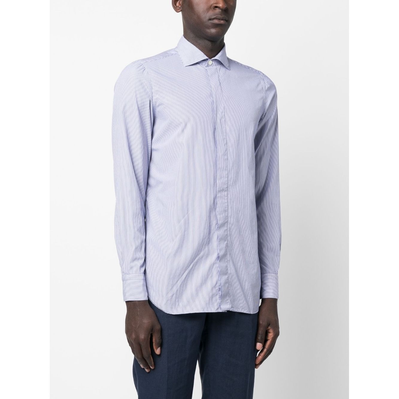 FINAMORE 1925 NAPOLI Shirts Blue