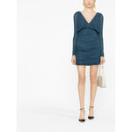 Saint Laurent draped mini dress