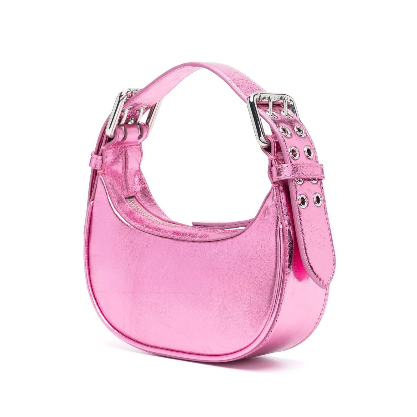 Front view with bag zipped and handles upright.