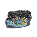 Exquisite J Raffia belt