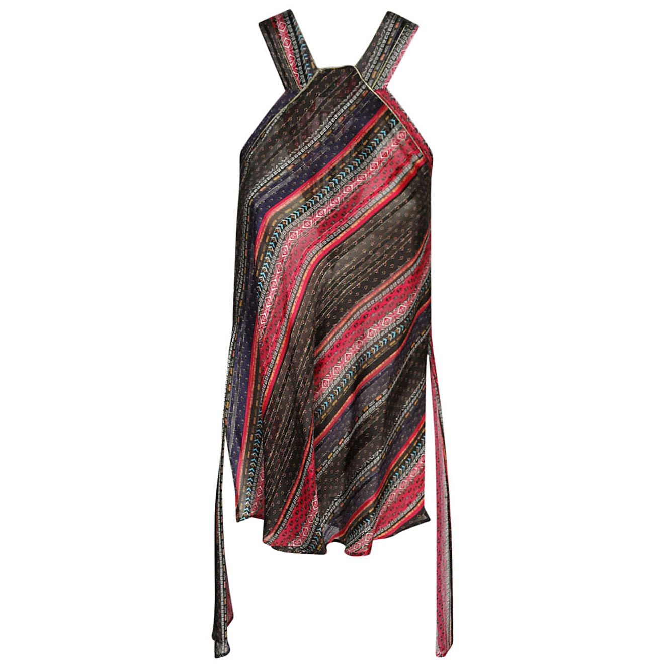 Front view with bag zipped and handles upright.