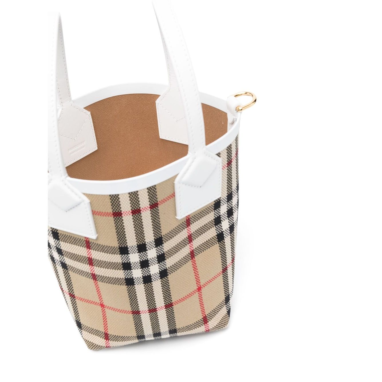 Burberry check motif mini bucket bag