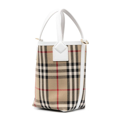 Burberry check motif mini bucket bag Shoulder