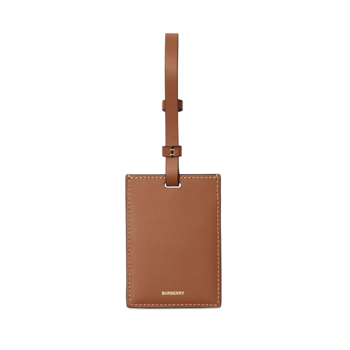 Burberry checkered luggage tag