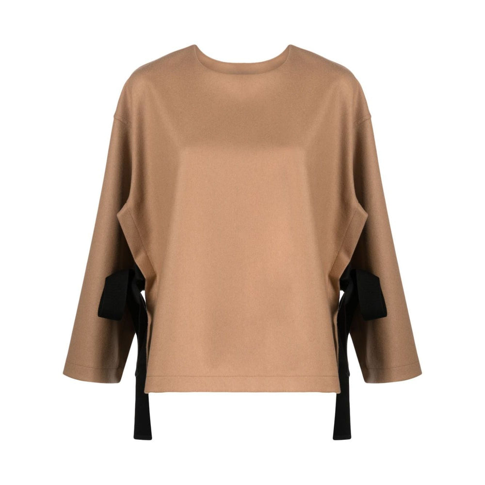 Erika Cavallini Semi-Couture Top Camel