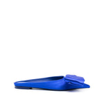 Ferragamo asymmetric-bow Satin Mules