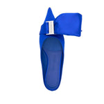 Ferragamo asymmetric-bow Satin Mules