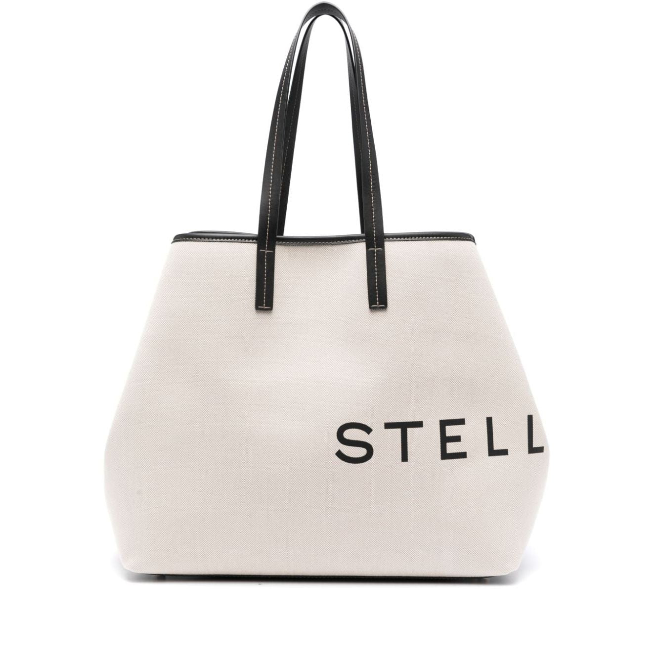 Front view with bag zipped and handles upright.