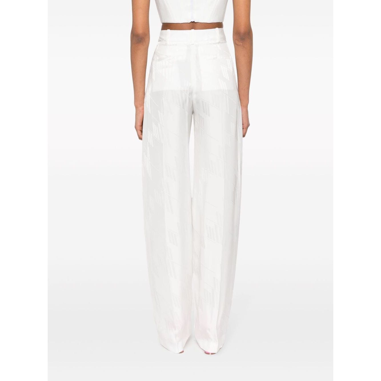 The Attico Trousers White