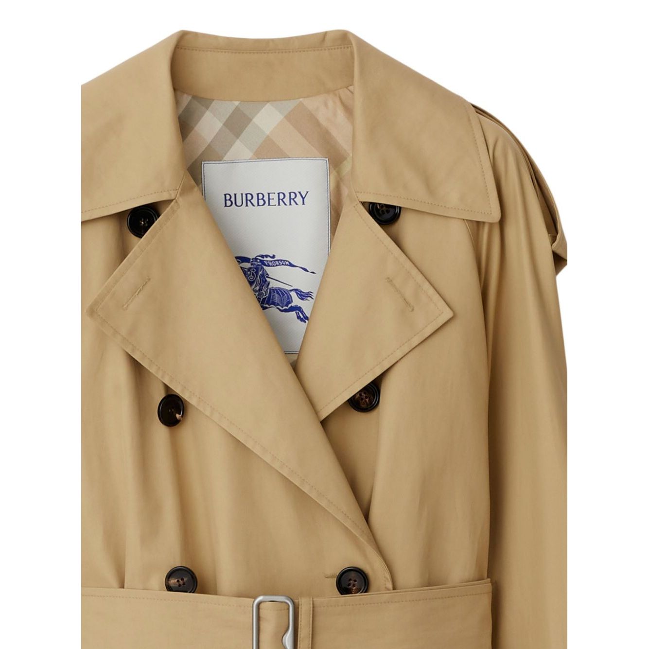 Burberry Belted Cotton Trench Coat