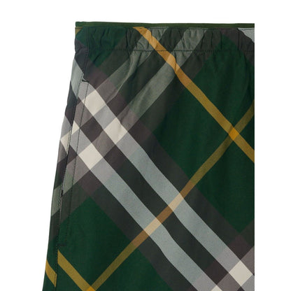 Burberry checkered twill swim shorts