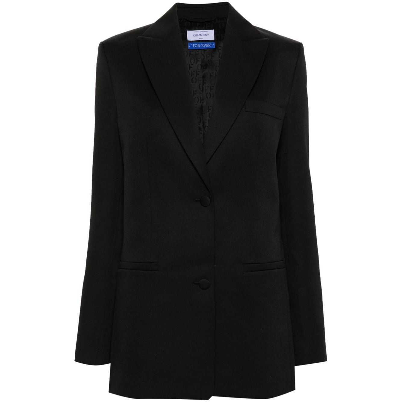 Off White single-breasted virgin-wool blazer
