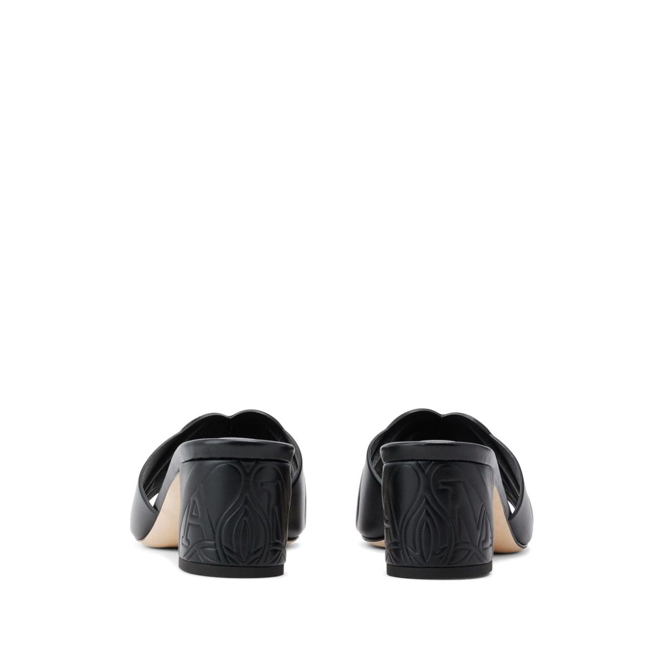 Alexander McQueen seal leather mules