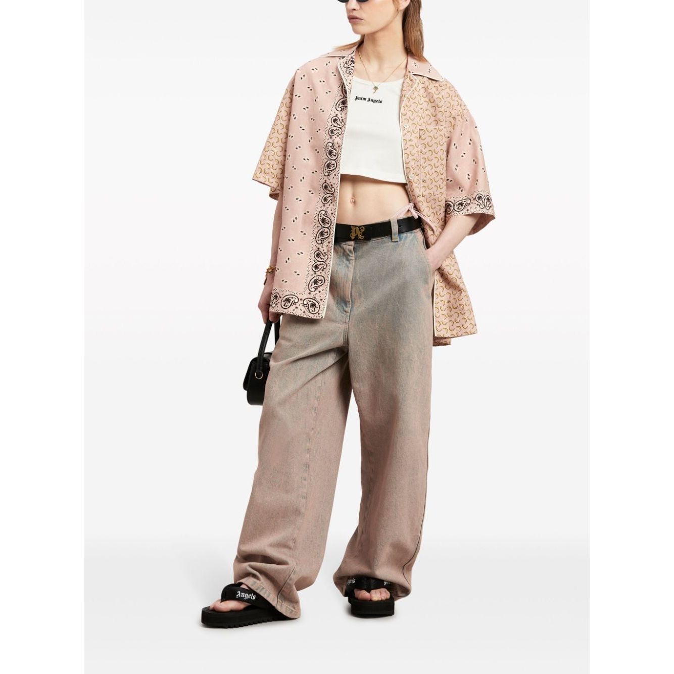 Palm Angels Top White