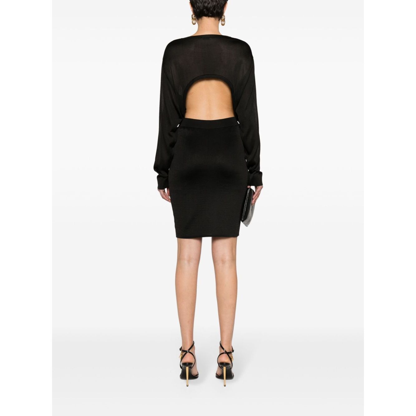 Saint Laurent open-back knitted dress