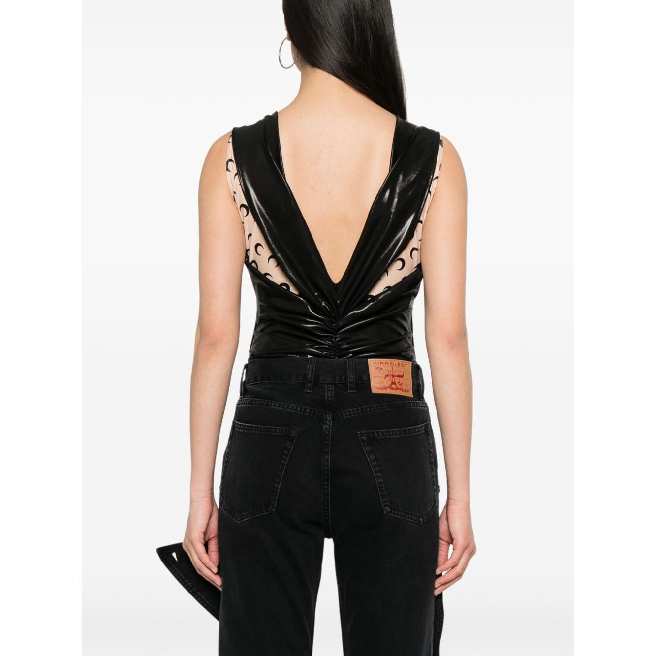 MARINE SERRE Top Black Topwear