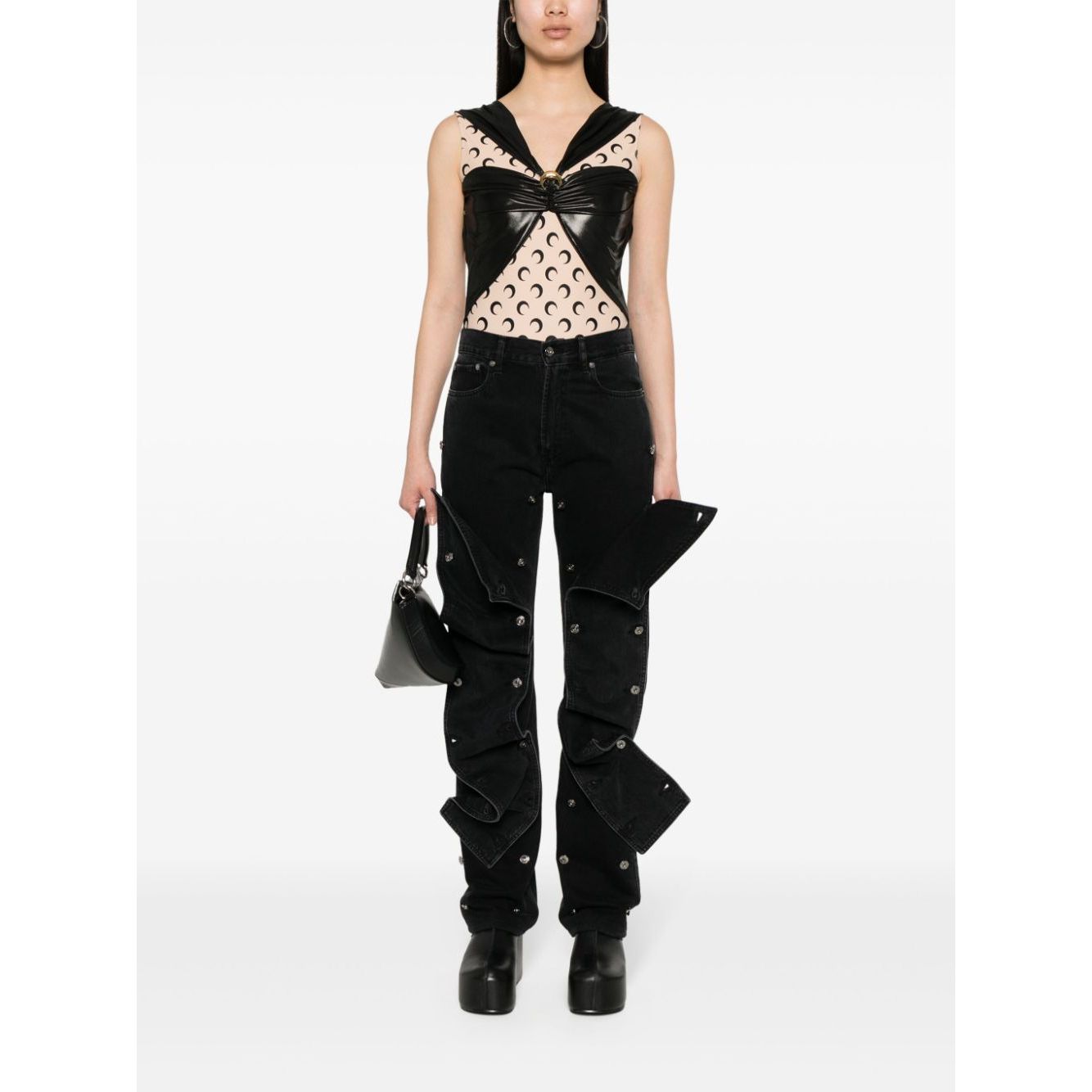 MARINE SERRE Top Black Topwear