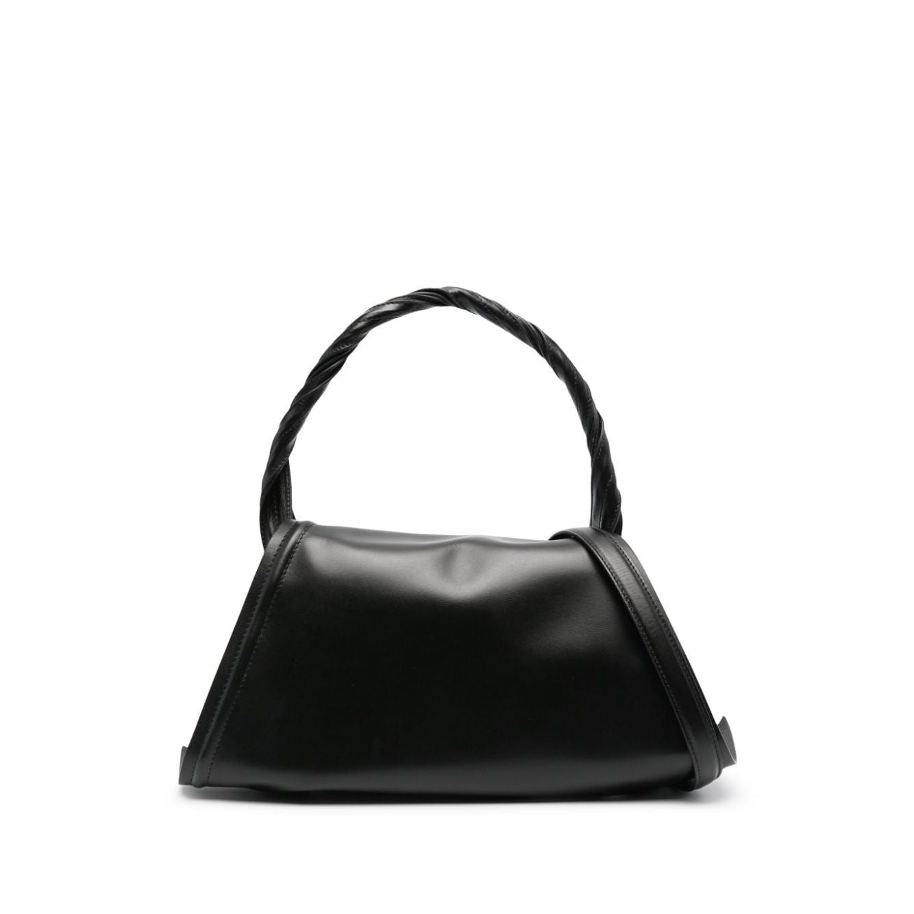 Front view with bag zipped and handles upright.