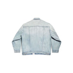 Balenciaga Denim jacket with flap pockets and drop shoulder
