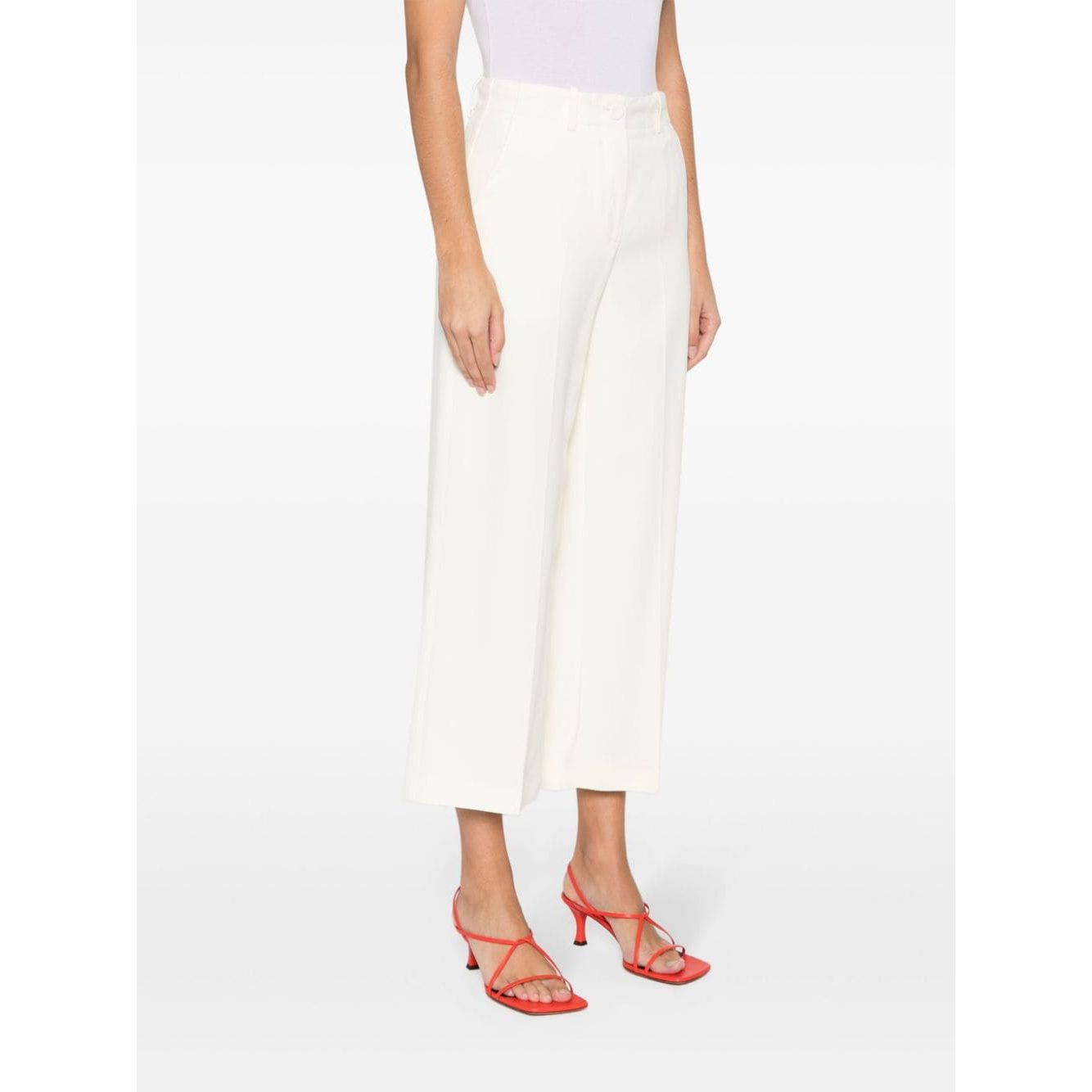 Erika Cavallini Semi-Couture Trousers White