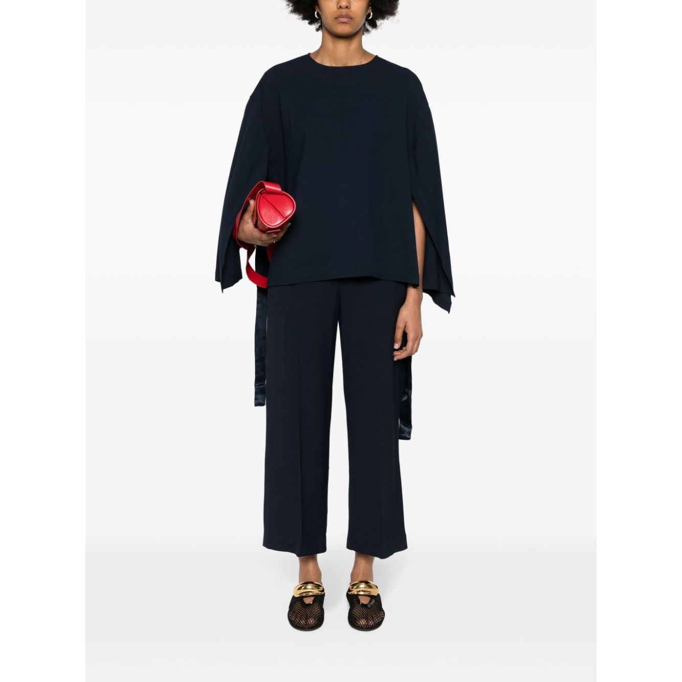 Erika Cavallini Semi-Couture Top Blue