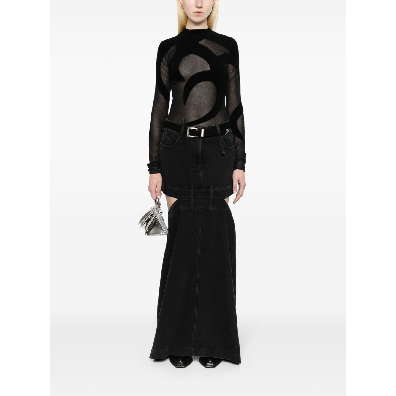 The Attico Skirts Black