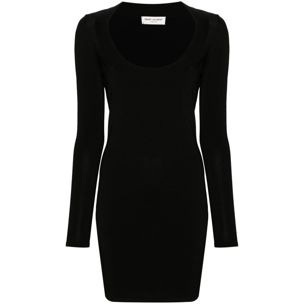 Saint Laurent Décolleté Mini Dress