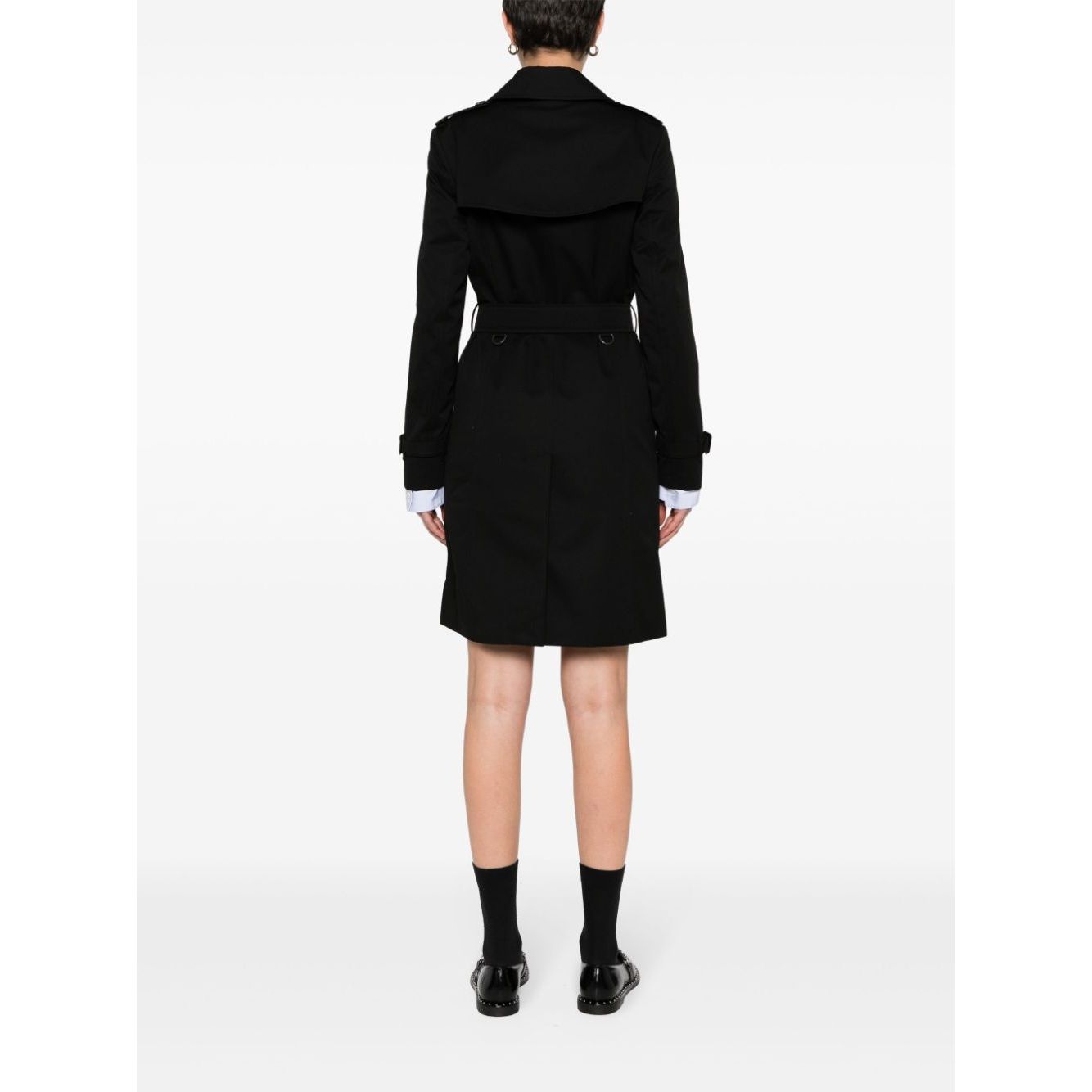Burberry gabardine-weave trench coat
