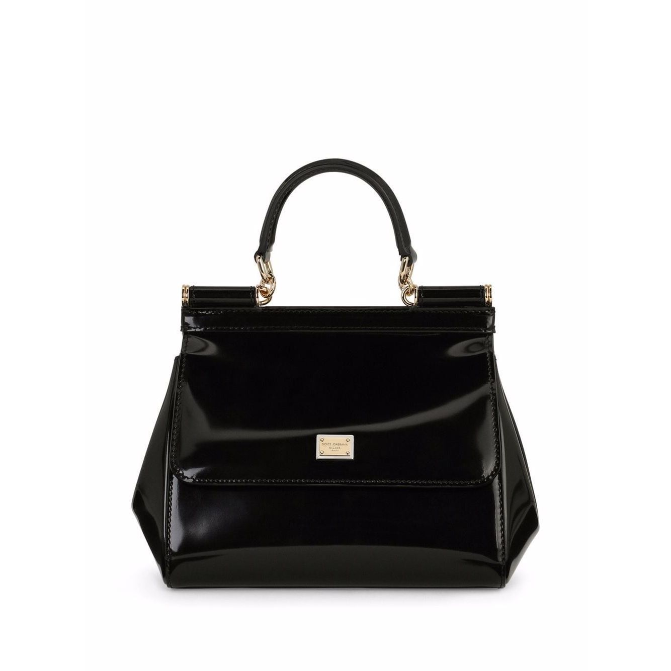 Front view with bag zipped and handles upright.