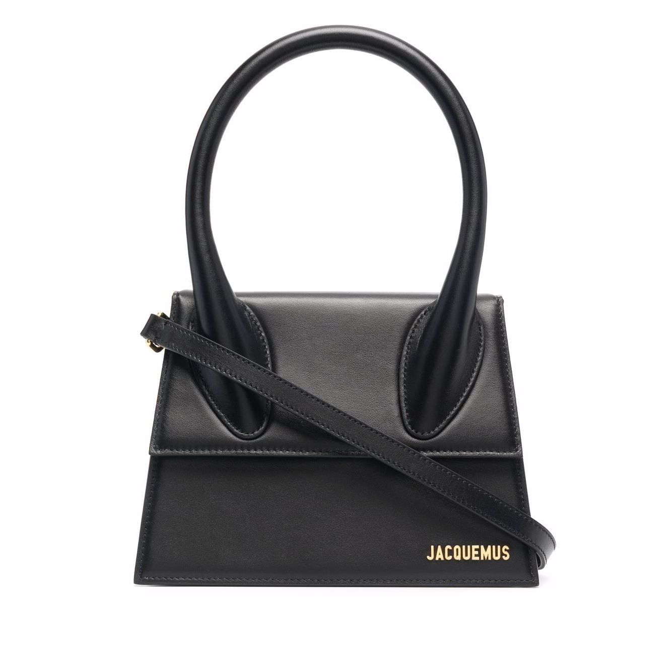 Front view with bag zipped and handles upright.