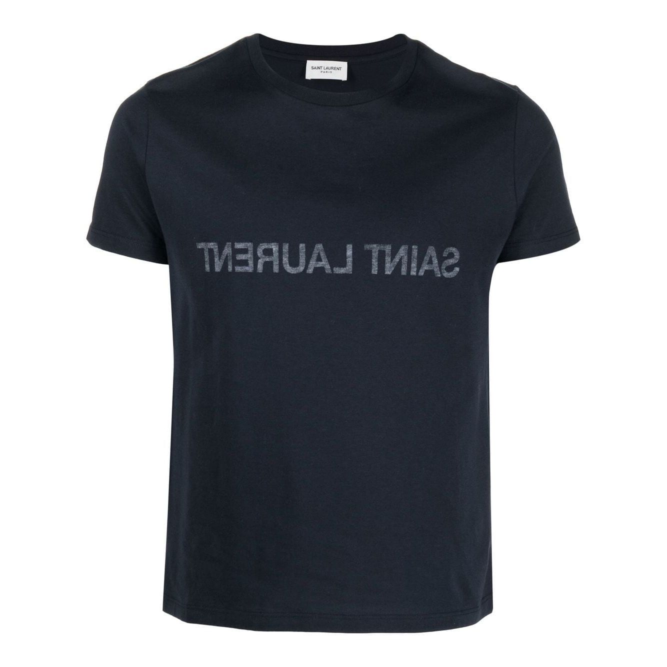Saint Laurent Reverse logo-print cotton T-shirt