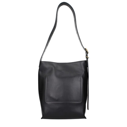 Jil Sander Black Leather Crossbody Bag
