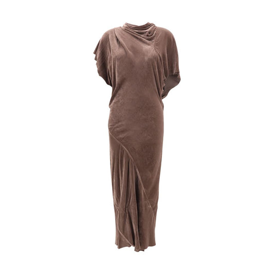 Rick Owens Brown Viscose Cocktail Dress