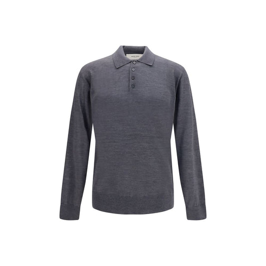 Golden Goose Gray Wool Oves Aries Dress Shirt