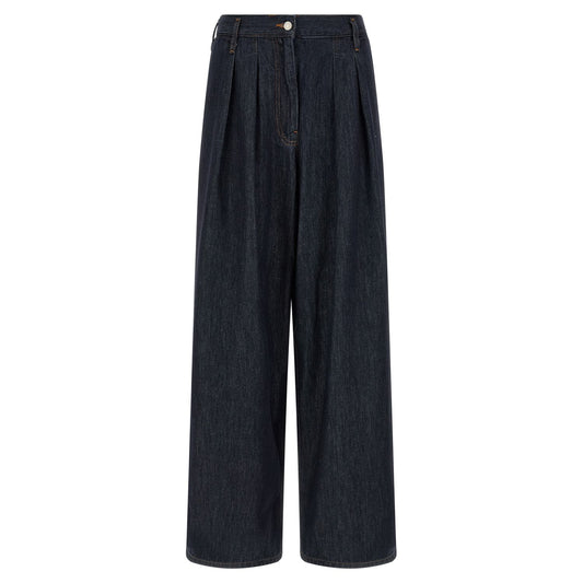 Dries Van Noten Blue Cotton Relaxed Fit Jeans