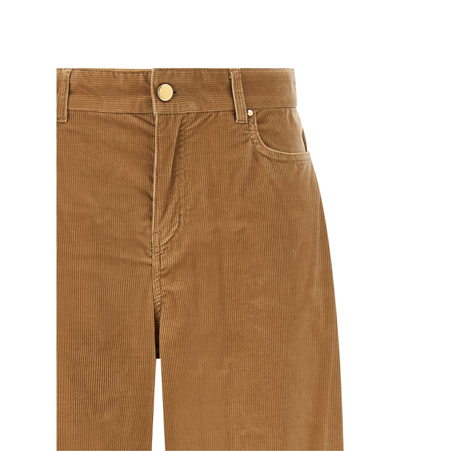 Max Mara Beige Cotton Casual Pants