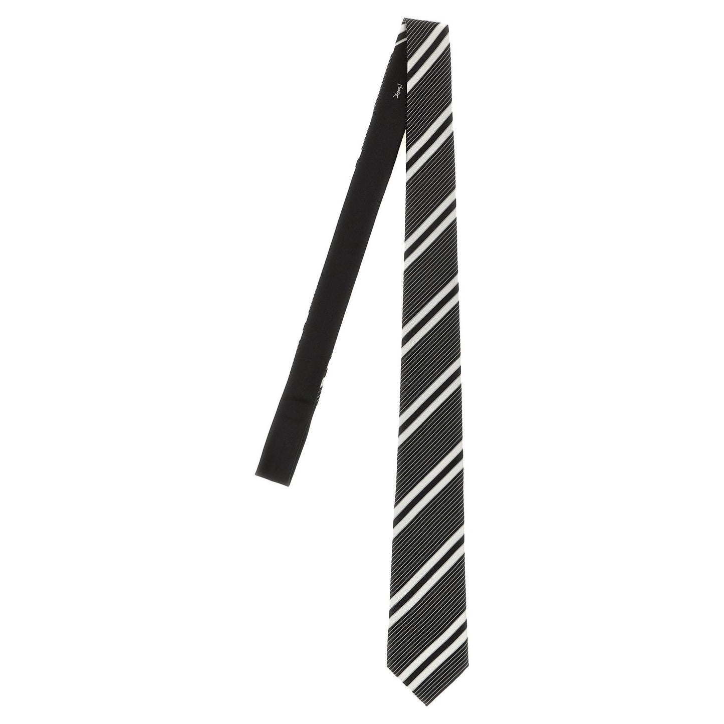 Saint Laurent Bicolor Silk Tie