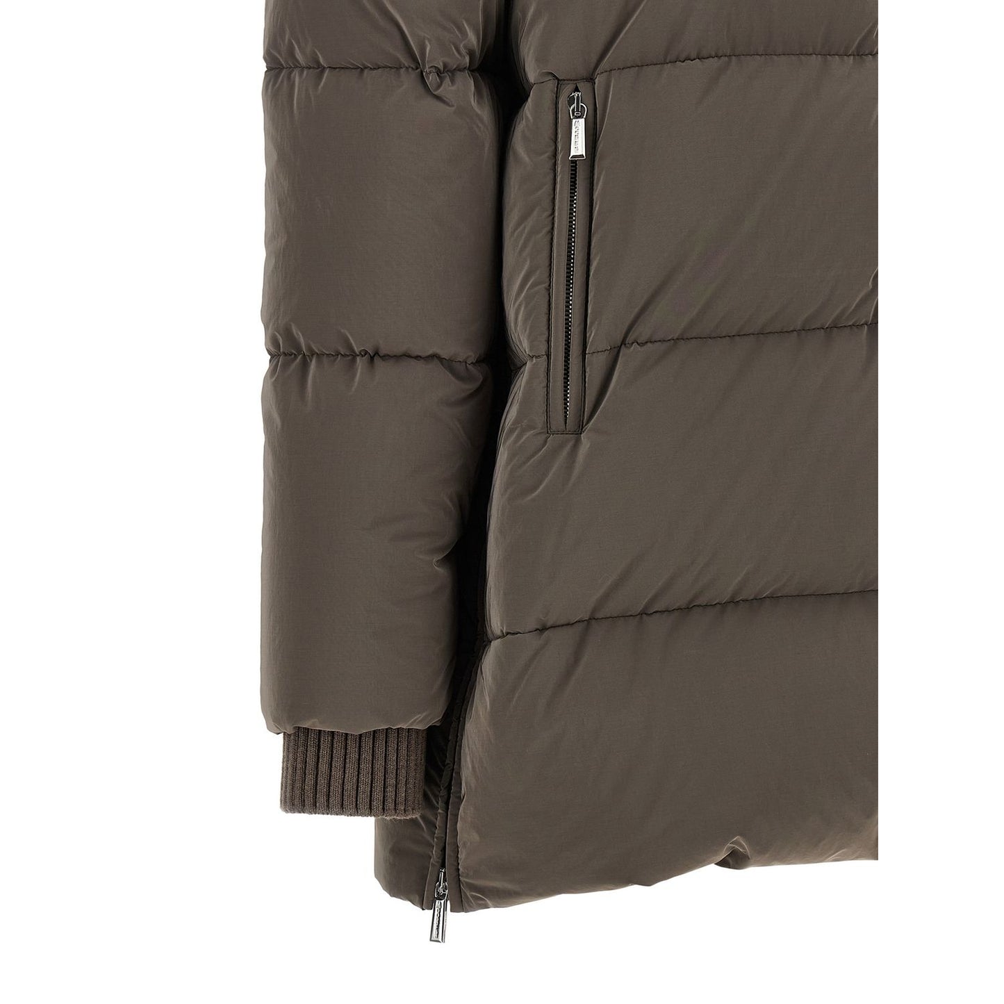MooRER Brown Wool Full-Length Jacket