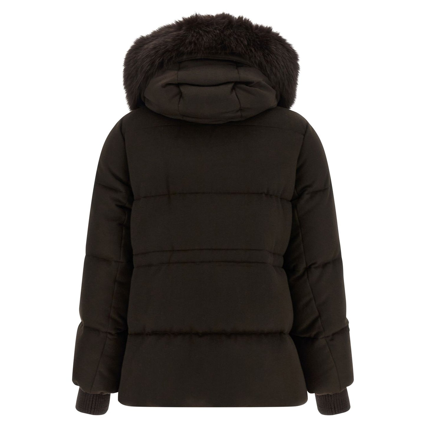 MooRER Brown Wool Full-Length Jacket